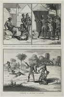 KG 11976
<br/>
Guinea: het geven van het erewoord, het bewijzen van overspel en wijze van martelen.
<br/>
<em>Picart, Bernard (1673-1733)</em>